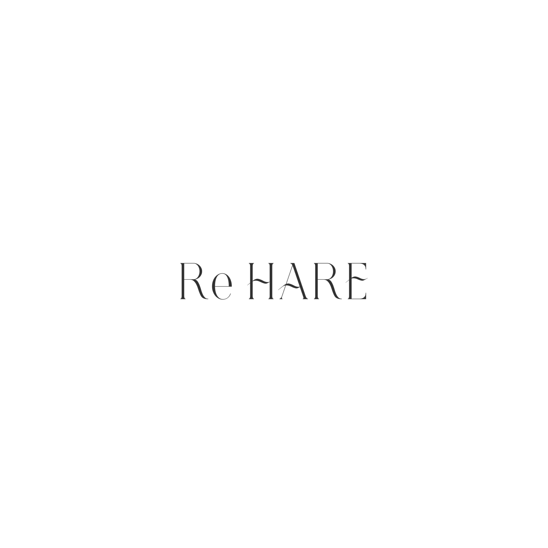 Re HAREのロゴデザインの画像